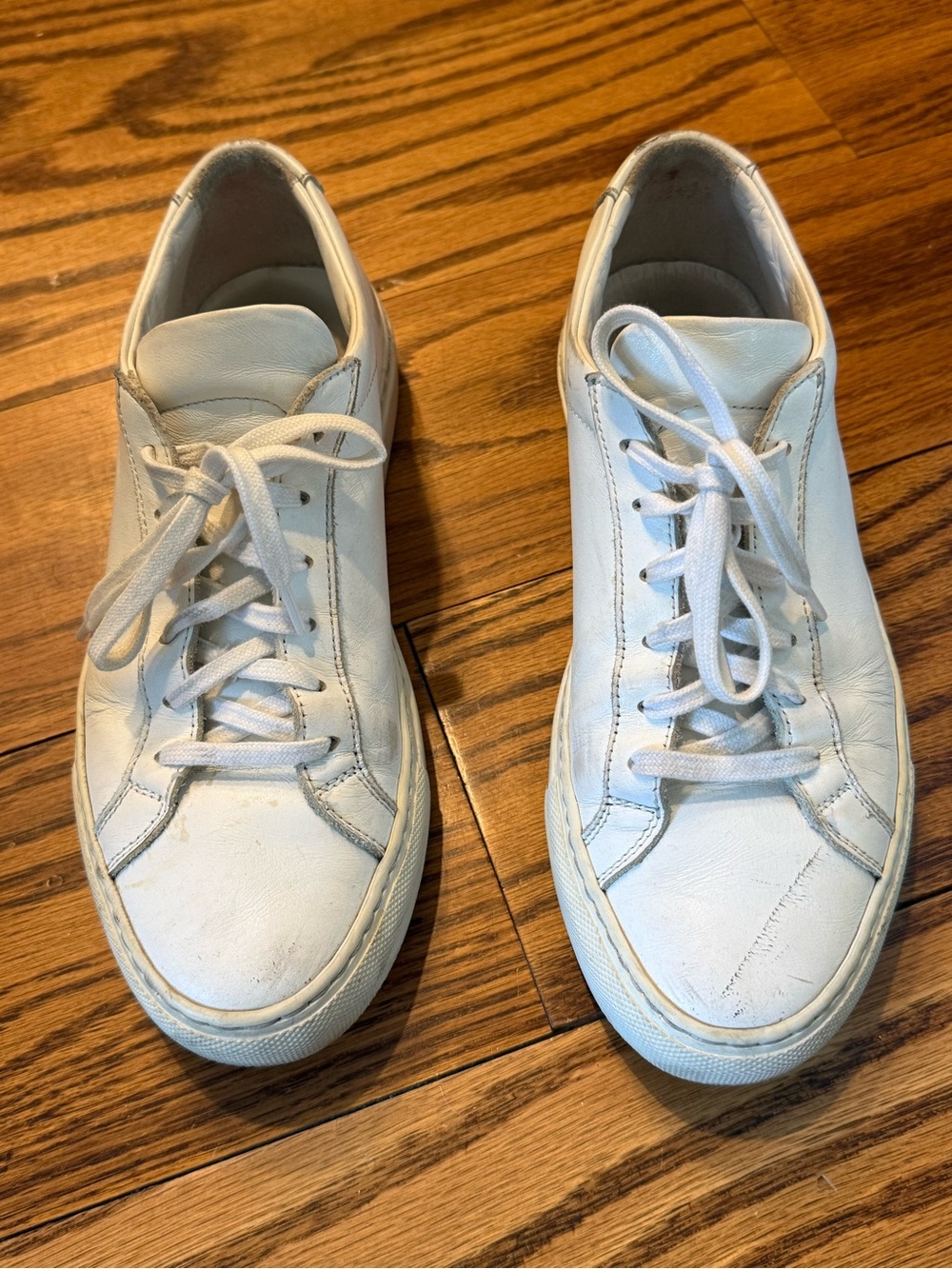Common projects White Leather Low-Top Sneakers size 37